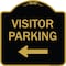 Signmission Designer Series-Visitor Parking 1, Black & Gold Heavy-Gauge Aluminum, 18" x 18", BG-1818-9872 A-DES-BG-1818-9872 - alternate 1